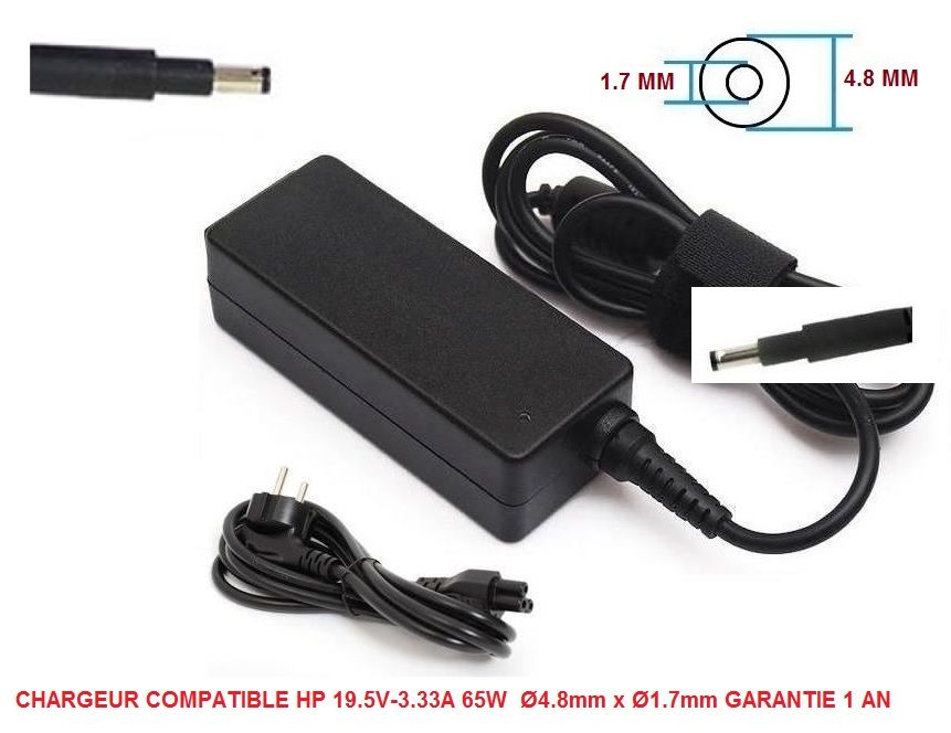 Adaptador de carga HP compatible 19.5V-3.33A 65W