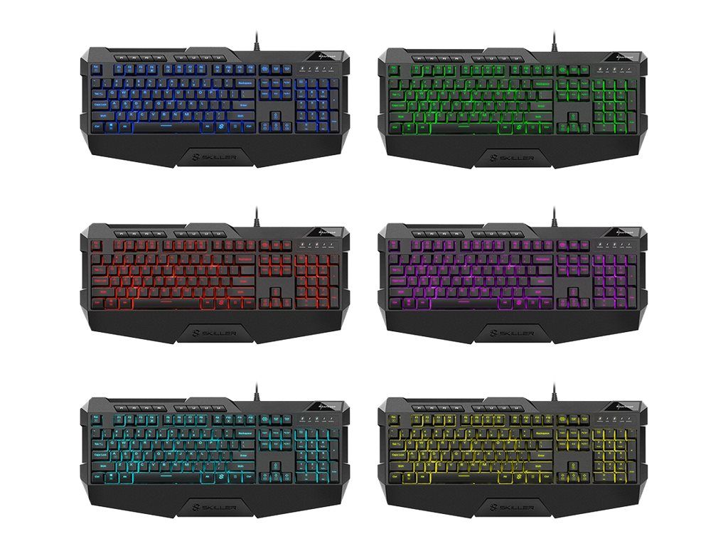 Sharkoon Skiller SGK4 Keyboard - USB - Backlit