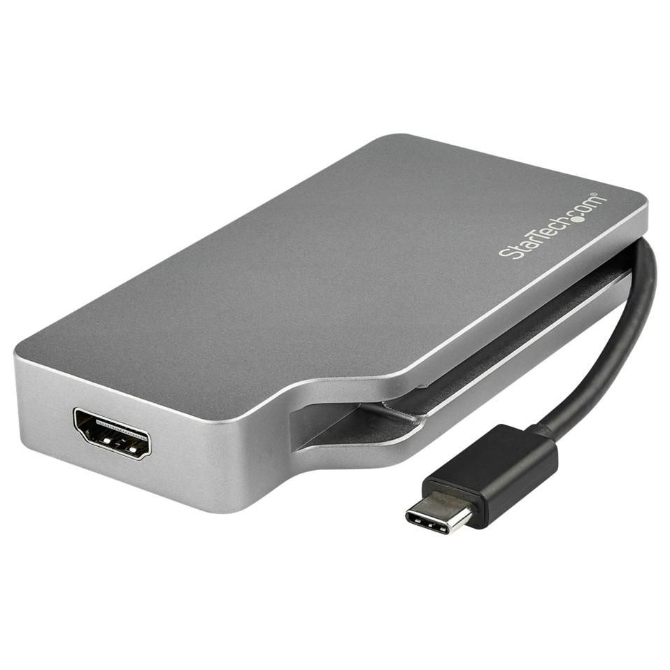 Adaptador multipuerto StarTech USB-C - Convertidor HDMI/VGA/Mini DisplayPort o DVI de 4K60Hz