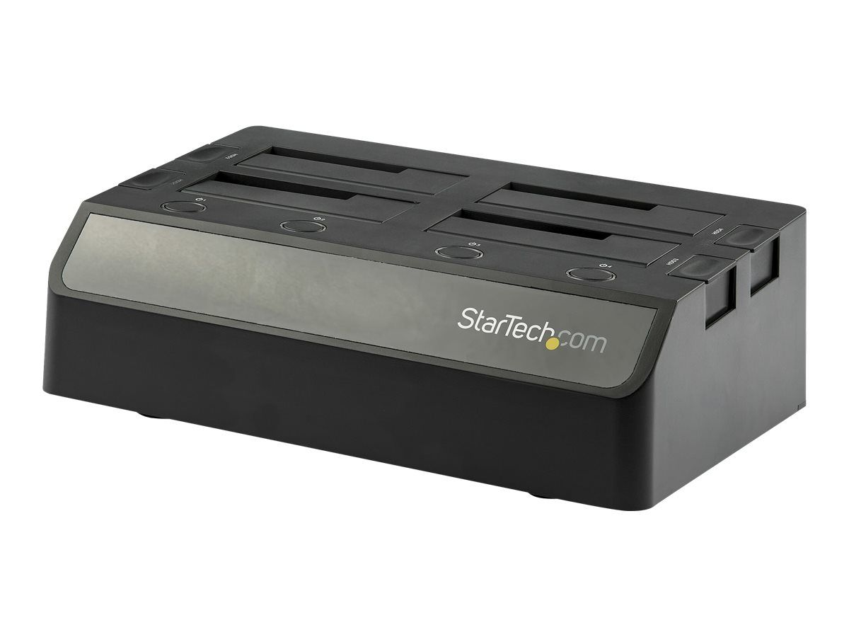 StarTech.com 4-Bay USB 3.1 Hard Drive Dock - External Enclosure for 2.5/3.5" SATA III Drives - SATA 6Gb/s - USB 3.1 Gen 2 - Black