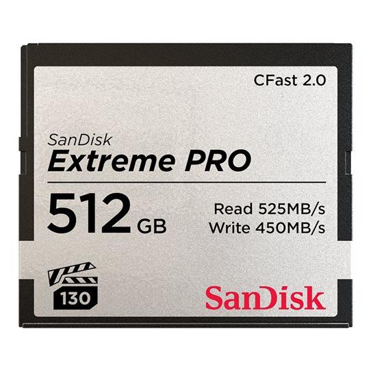 Carte mémoire flash SanDisk Extreme PRO - 512 Go - CFast 2.0