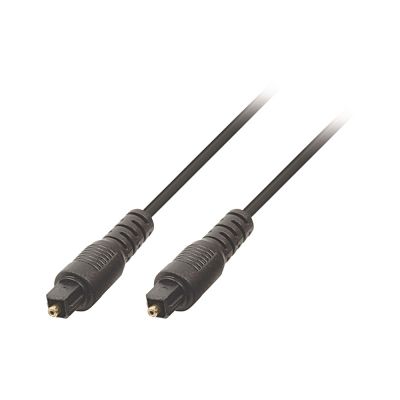 Cable de audio digital Connectland Toslink Masculino-Masculino 1m Negro