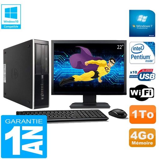 PC de escritorio HP Compaq Pro 6300 SFF - Procesador Intel Pentium G630, 4GB de RAM, 1TB HDD, Grabadora de DVD, WiFi, Windows 7 Pro