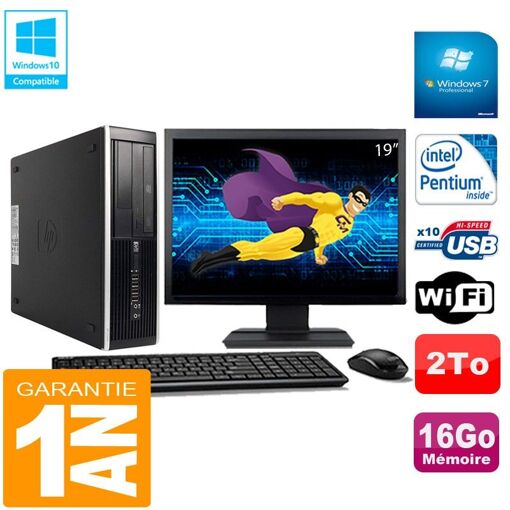 PC de escritorio HP Compaq Pro 6300 SFF - 16GB de RAM, 2TB de disco duro, grabador de DVD, WiFi, Windows 7 Pro