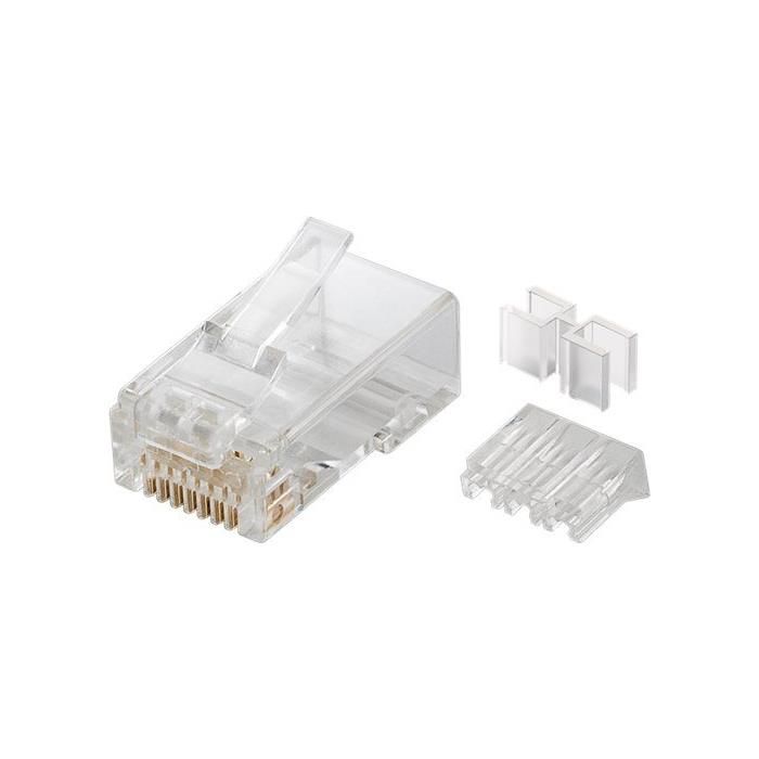 Goobay CAT 6A Unshielded RJ45 Connector for Round Cable