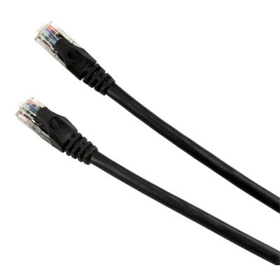Connectland Cat6E UTP RJ45 Right Angle 50m Black Cable