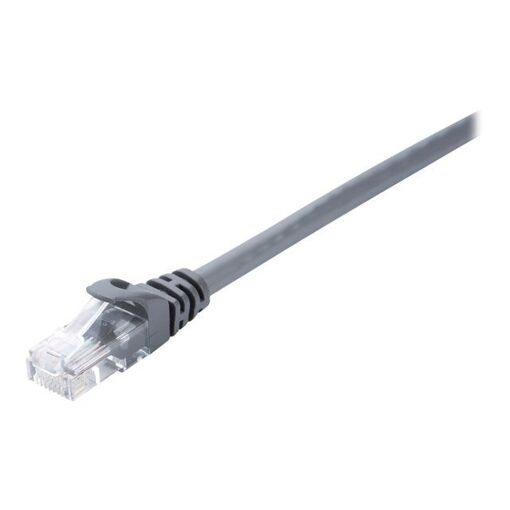 Cable V7 RJ-45 a RJ-45 - 1 m - UTP Cat 5e - Moldeado, sin gancho - Gris