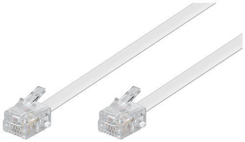 Wentronic RJ-11 Phone Cable - 3m, White