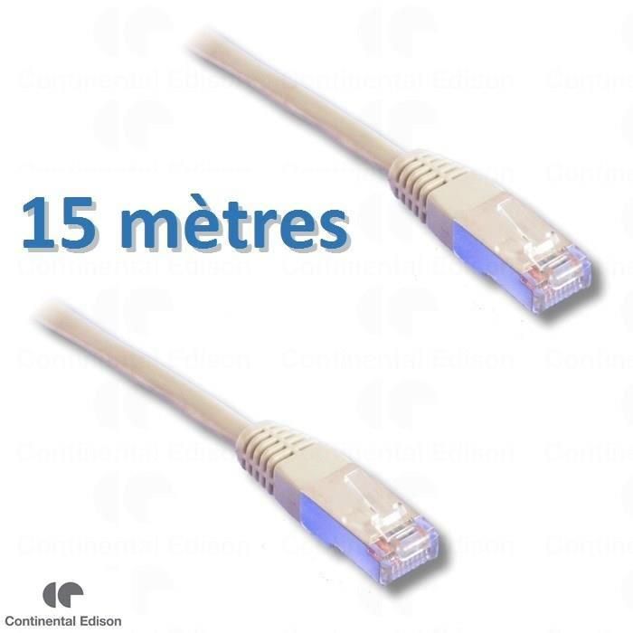 Continental Edison Cat.6 Blinded FTP RJ45 Cable - 15m