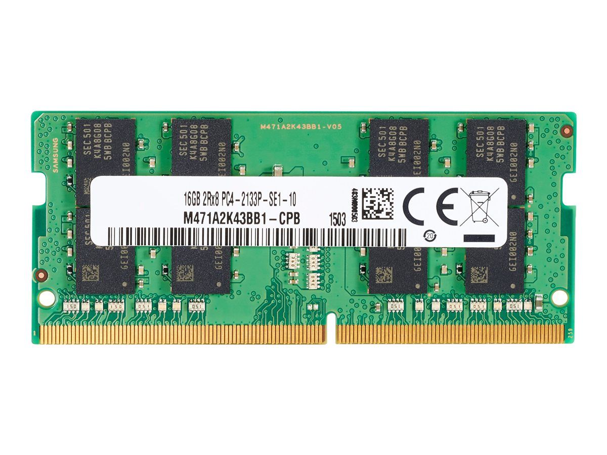 HP DDR4 Module - 4GB - 260-Pin SO DIMM - 2666MHz / PC4-21300 - 1.2V - Unbuffered - Non-ECC Memory - For Elite Slice, Slice for Meeting Rooms G2, Slice G2; EliteDesk 705 G4
