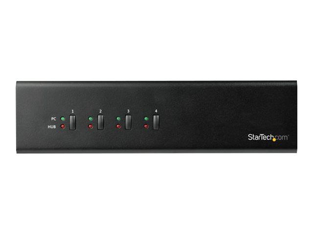Conmutador StarTech.com USB 3.0 de 4 puertos con hub integrado