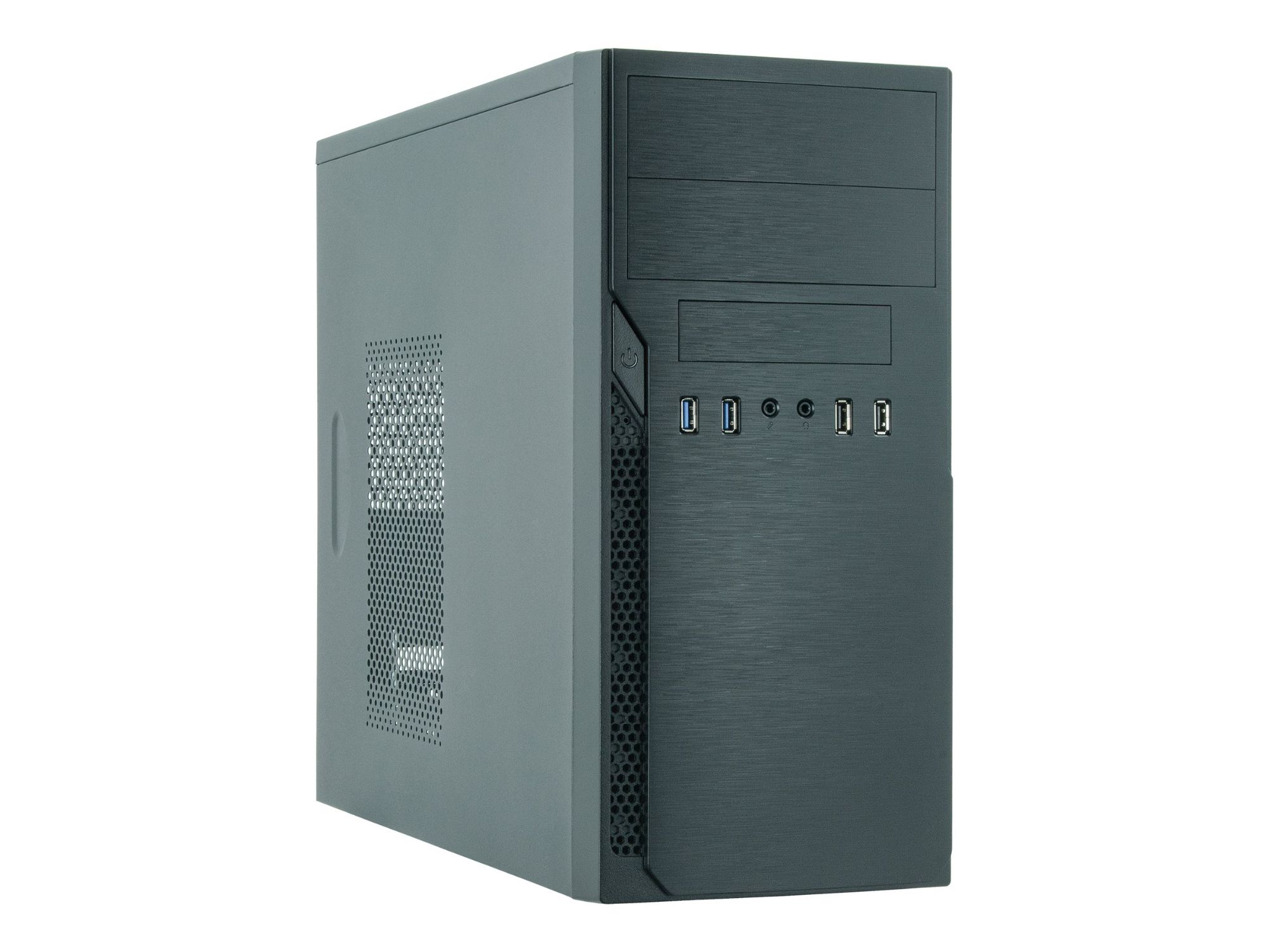 Chieftec Elox Series HO-12B - Tower - micro ATX 350W (ATX) - Black - USB/Audio