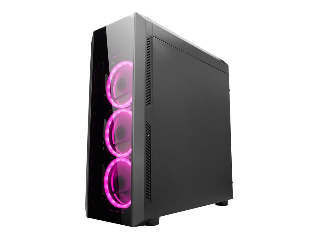 Caja de PC Chieftec Scorpion II GL-02B RGB de Torre Media ATX - Negro