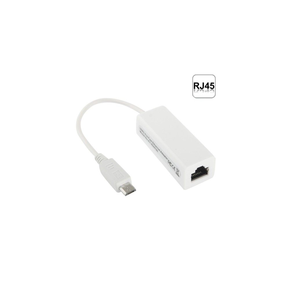 Micro USB 2.0 to Ethernet/RJ45 Adapter for Android Tablets or TV