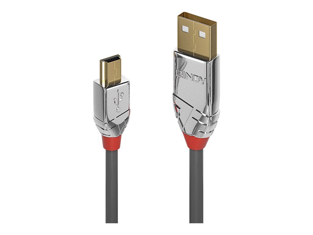 Lindy CROMO USB Cable - 50cm Round Grey