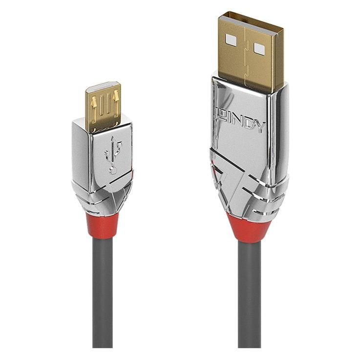 Lindy USB Cable - 3m, Round, Grey