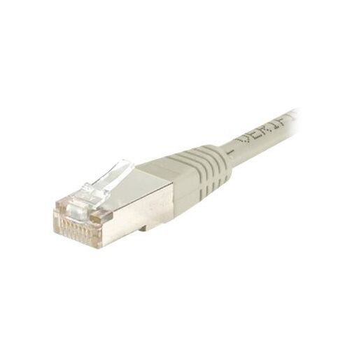 Câble Exertis Connect en paire torsadée écran CAT 6e - 1 m, RJ-45 (M) vers RJ-45 (M), gris