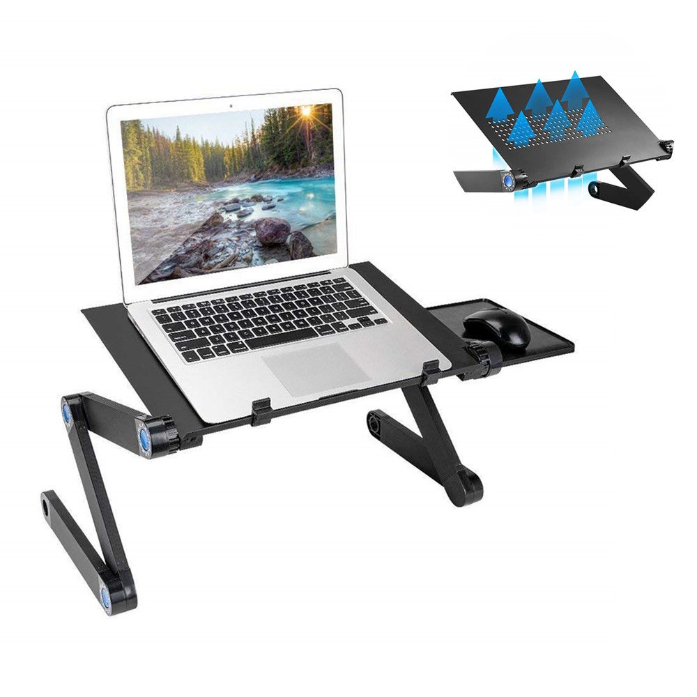 Nuaele Folding Table - Lightweight Compact Bedside Table for Laptop