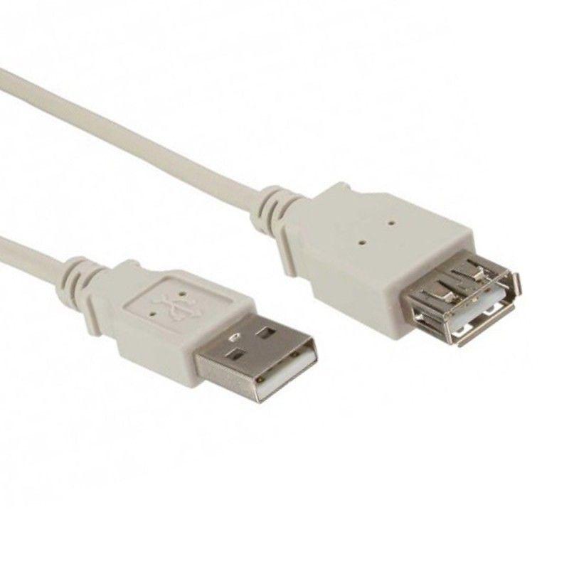 USB 2.0 Extension Cable, 60cm Beige