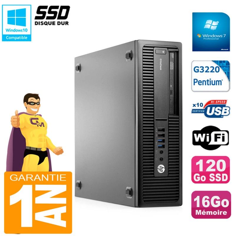 Ordinateur de bureau HP EliteDesk 800 G1 SFF
