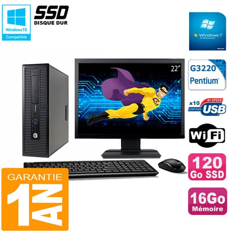 Ordinateur de bureau HP EliteDesk 800 G1 SFF