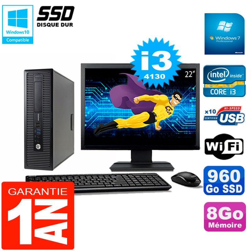 Ordinateur de bureau HP EliteDesk 800 G1 SFF