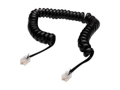 Assmann Phone Cable - RJ-10 (M) to RJ-10 (M) - Unshielded - Flat - Black