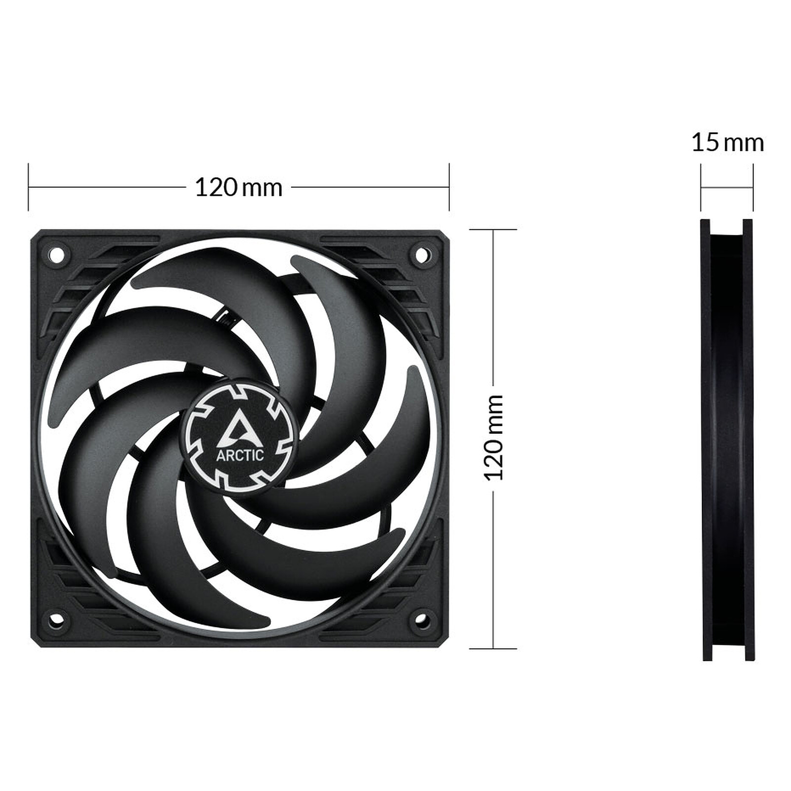 Arctic P12 SLIM PWM PST 3 Pack