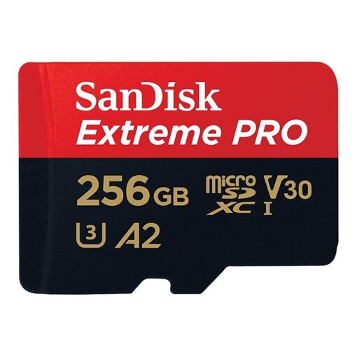 SanDisk Extreme Pro 256GB microSDXC UHS-I Class 10/V30/U3 Memory Card