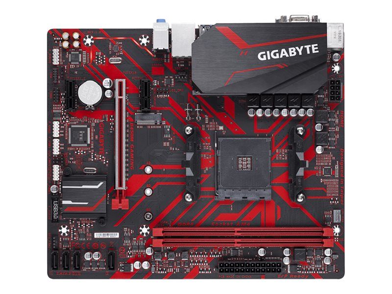 Gigabyte B450M Gaming - Micro ATX Motherboard with AMD B450, USB 3.1, Gigabit LAN, and HD Audio (8 Channels)