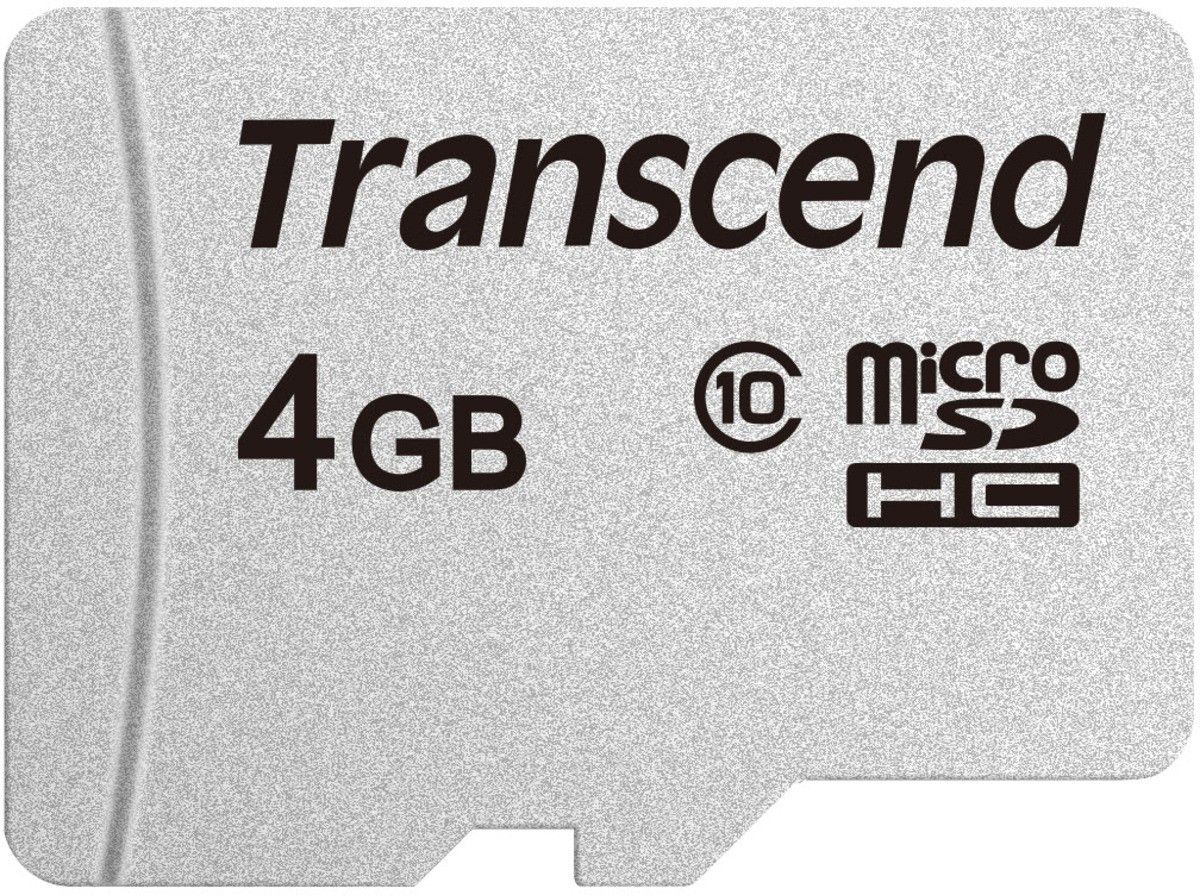 Tarjeta de memoria Transcend 300S - 4 GB MicroSDHC - Clase 10
