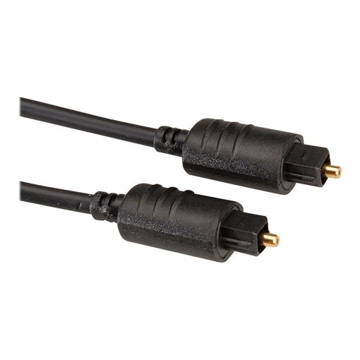 Secomp Audio Digital Cable (Optic) - 2m, TOSLINK Male to Male, Black