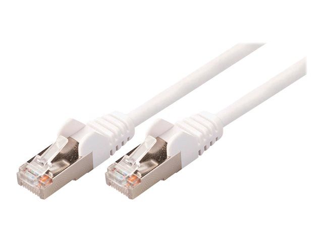 Nedis Network Cable - 50cm, RJ-45 (M) to RJ-45 (M), SF/UTP, CAT 5e, Molded Round, White