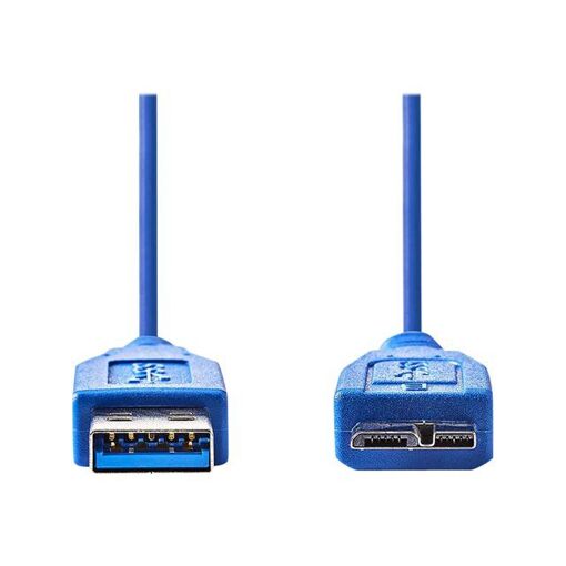Cable USB Nedis - Tipo A a Micro-B - 5 m - Azul