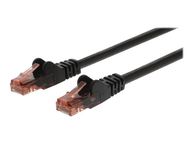 Nedis Network Cable - 50cm, UTP CAT 6, RJ-45 (M) to RJ-45 (M), Round, Black