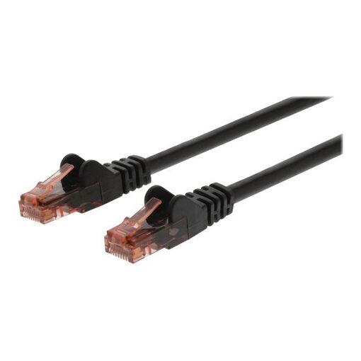 Nedis Network Cable - 50cm, UTP CAT 6, RJ-45 (M) to RJ-45 (M), Round, Black