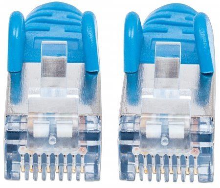 Intellinet Network Patch Cable, Cat6, 30m, Blue, Copper, S/FTP, LSOH, PVC, RJ45, Gold Plated Contacts, Snagless, Booted, Lifetime Warranty