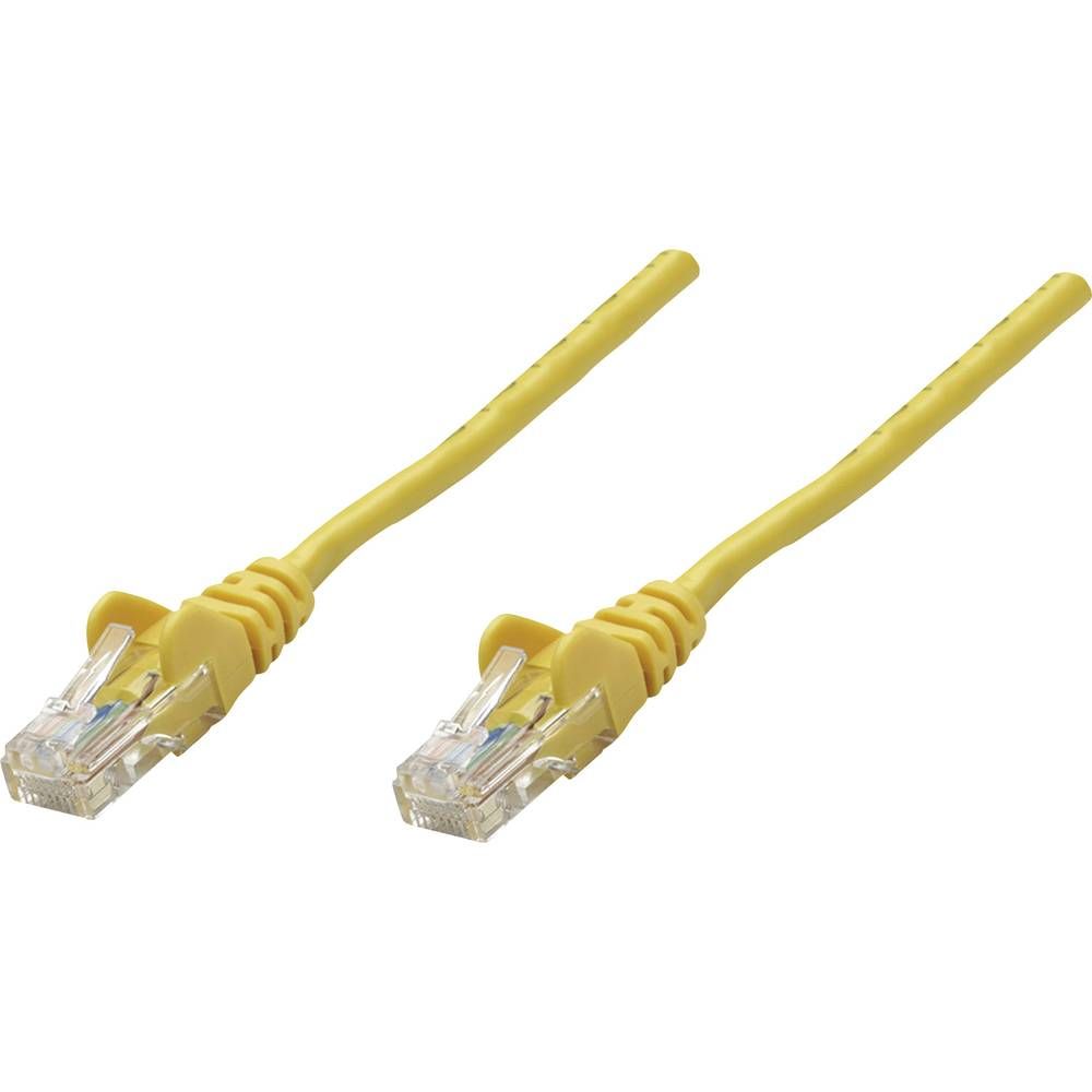 Intellinet Network Patch Cable, Cat6, 30m, Yellow, Copper, S/FTP, LSOH / LSZH, PVC, RJ45, Gold Plated Contacts, Snagless, Booted, Lifetime Warranty, Polybag - Cordon de raccordement - RJ-45 (M) pour RJ-45 (M) - SFTP, PiMF - CAT 6 - sans halogène...