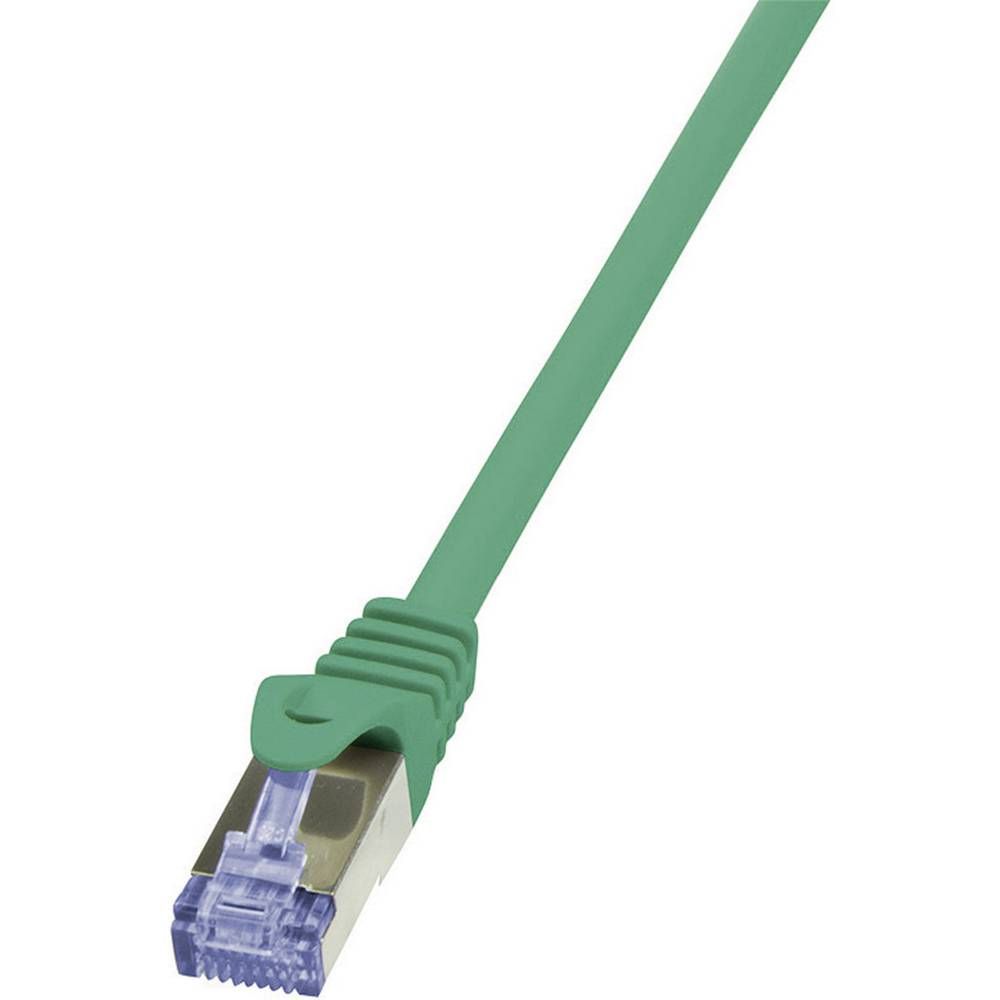 LogiLink PrimeLine Network Cable - RJ-45 to RJ-45 - SFTP, PiMF - CAT 6a - Halogen-Free, Crochet-Free - Green