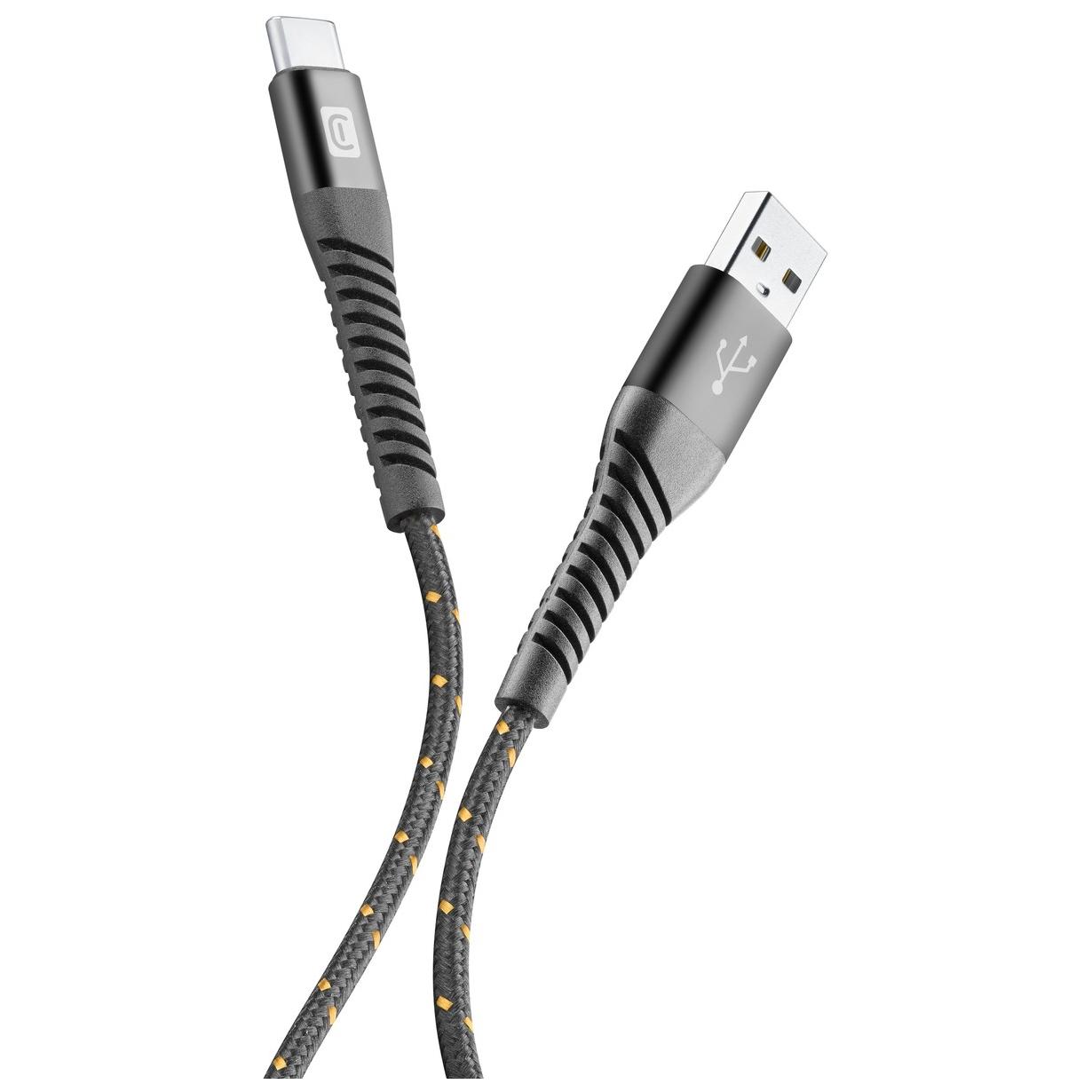 Cellularline Tetra Force Cable 200cm - USB-C Ultra-Resistant Cable