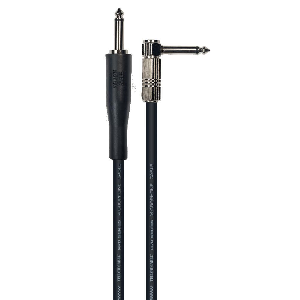 Yellow Cable G66D-C 6m Jack to Jack Bent Cord