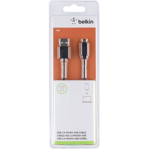 Câble Belkin Micro-USB - 90 cm, rétractable
