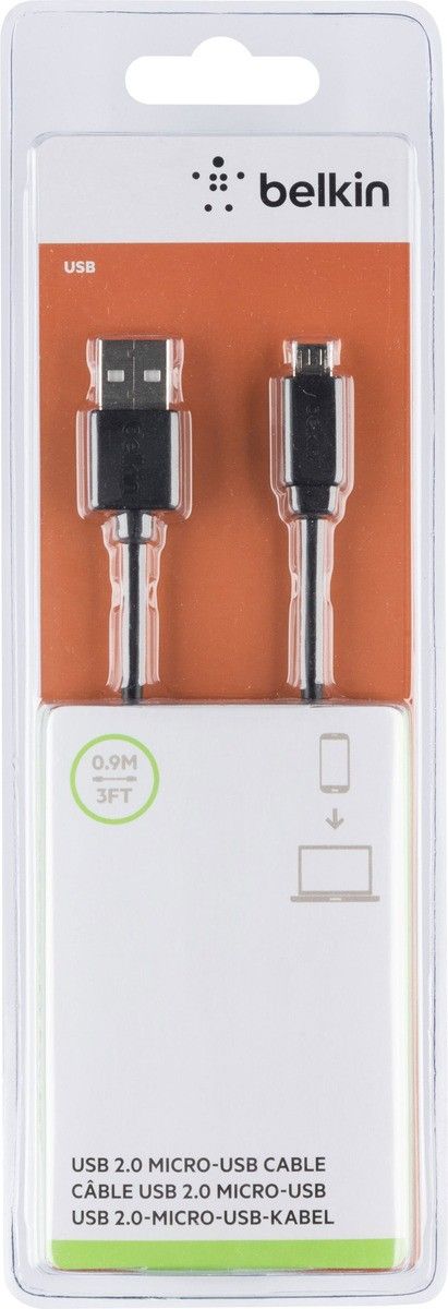 Belkin Micro-USB Cable - 90cm, Retractable