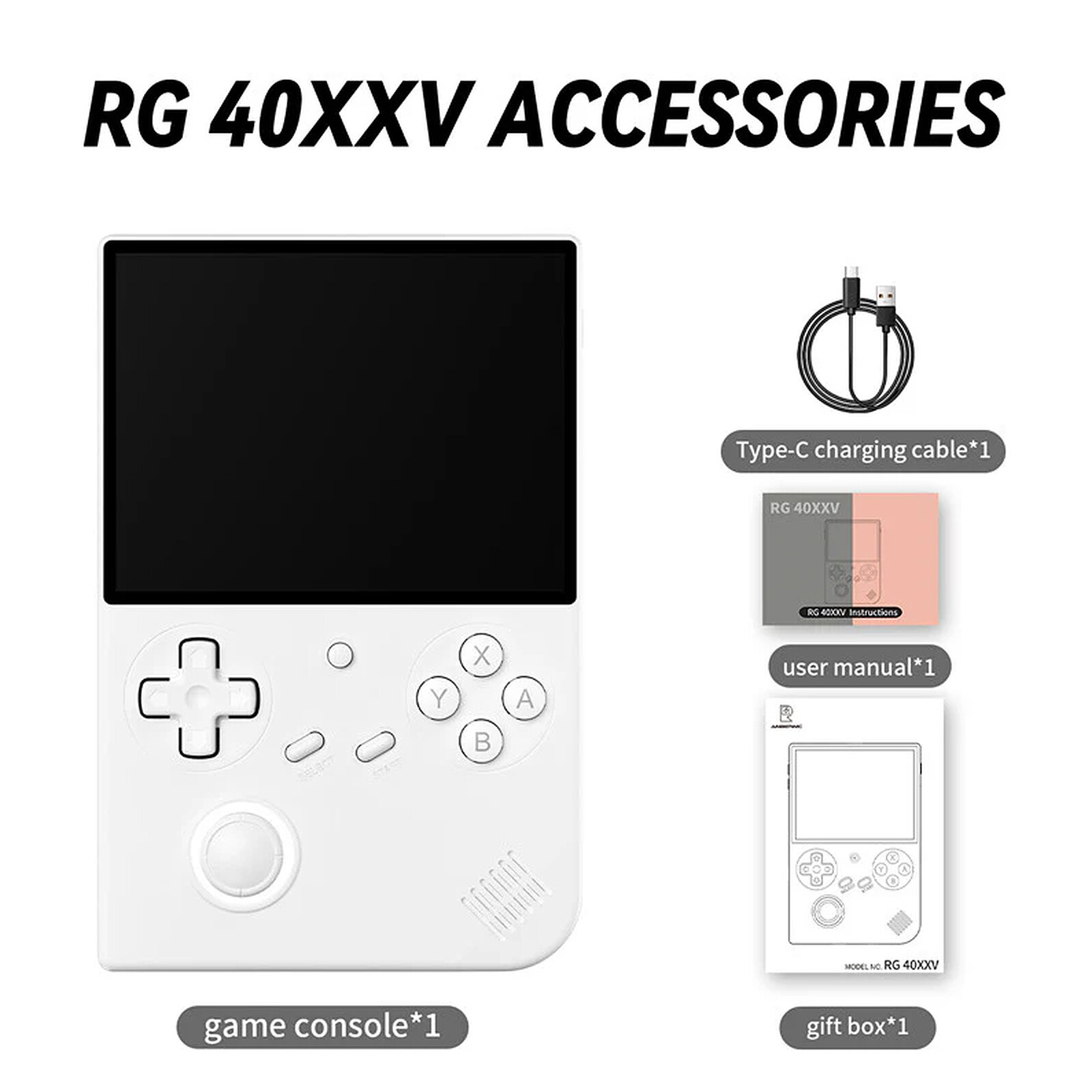 ANBERNIC RG 40XXV 64 GB (Blanco)