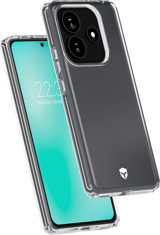 Fundas de protección Force Case para Xiaomi Redmi Note 14 5G Feel 2m - Transparente + Garantía de por vida