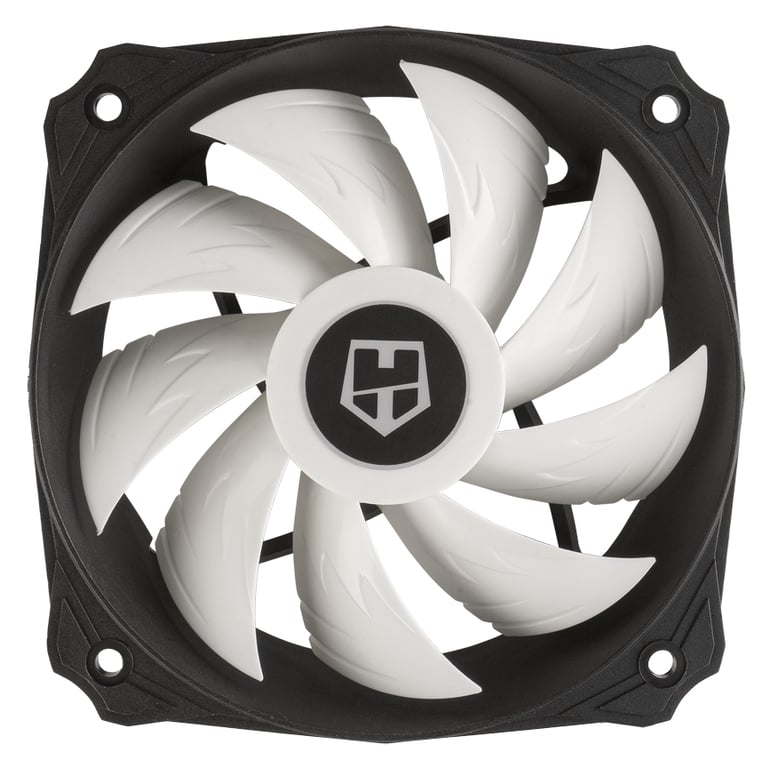 Disipador de calor NOX Hummer H-212 12 cm, Negro y Blanco