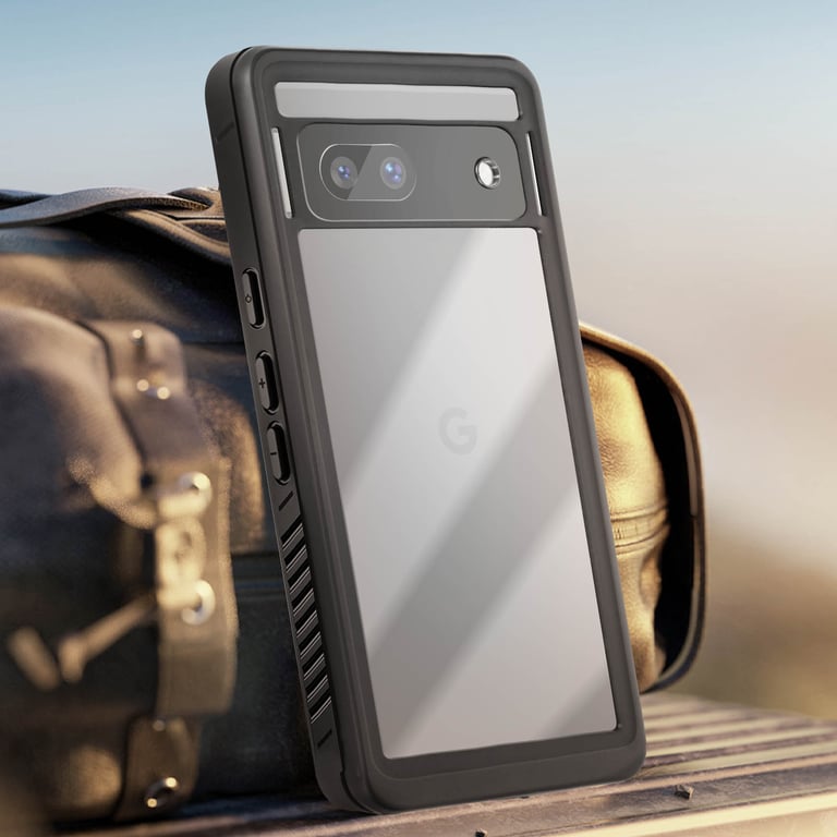 Caja resistente al agua Redpepper IP68 para Google Pixel 7a - Negra transparente