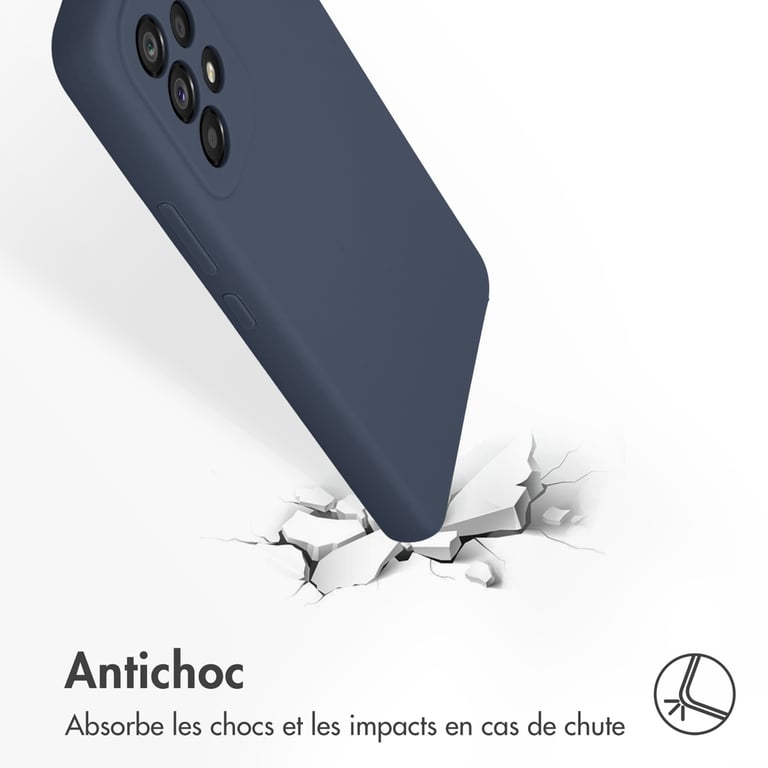 Carcasa Accezz de silicona líquida para Samsung Galaxy A53 - Azul oscuro - Nueva