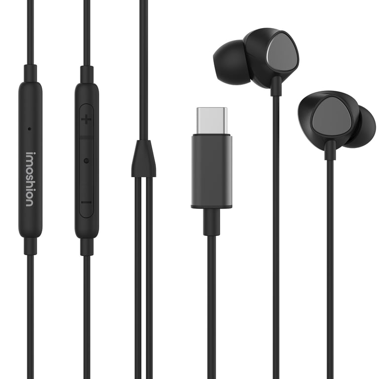 Ecouteurs intra-auriculaires imoshion - Écouteurs filaires avec connexion USB-C - Noir - Neuf