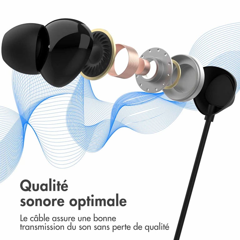 Ecouteurs intra-auriculaires imoshion - Écouteurs filaires avec connexion USB-C - Noir - Neuf